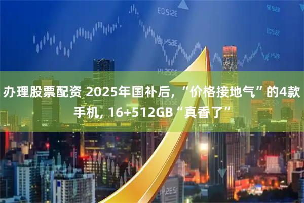 办理股票配资 2025年国补后, “价格接地气”的4款手机, 16+512GB“真香了”