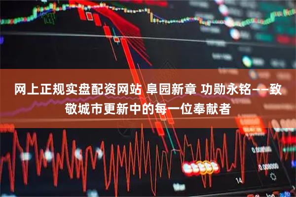网上正规实盘配资网站 阜园新章 功勋永铭——致敬城市更新中的每一位奉献者
